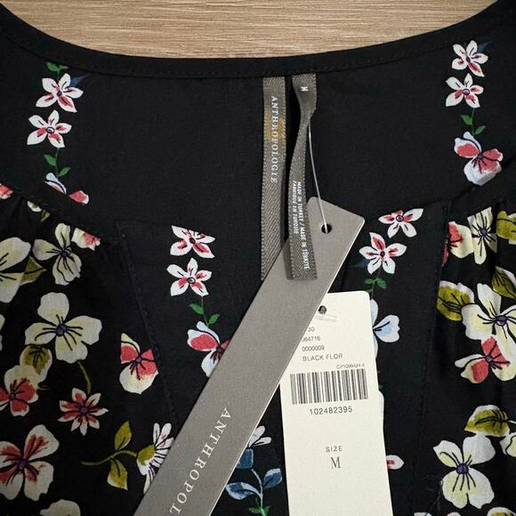 Anthropologie Somerset Maxi Dress Black Floral M - Picture 2 of 9